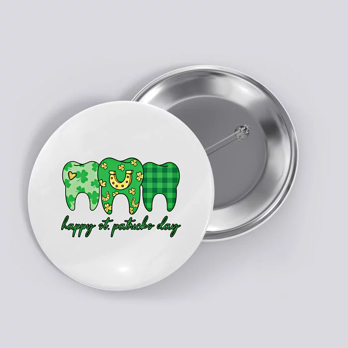 Dental St PatrickS Day Dentist Great Gift Button