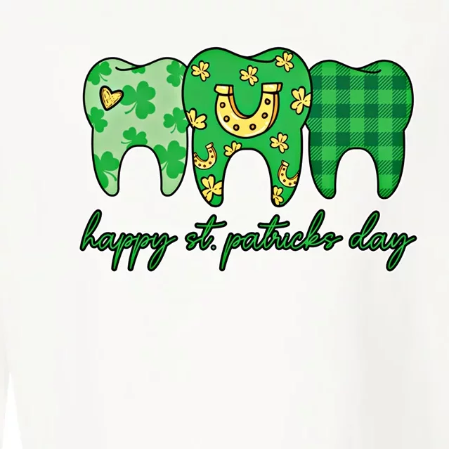 Dental St PatrickS Day Dentist Great Gift Cropped Pullover Crew