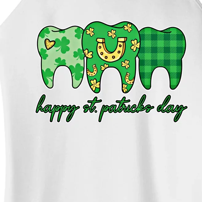 Dental St PatrickS Day Dentist Great Gift Women’s Perfect Tri Rocker Tank