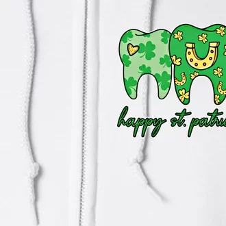 Dental St PatrickS Day Dentist Great Gift Full Zip Hoodie