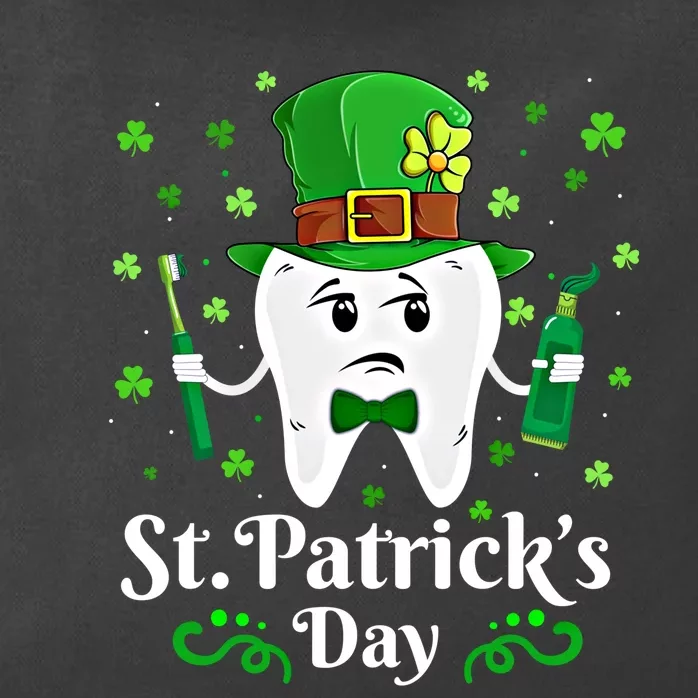 Dentist St PatrickS Day Funny Leprechaun Tooth Dental Gift Zip Tote Bag