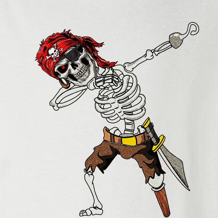 Dabbing Skeleton Pirate Halloween Jolly Roger Pirate Toddler Long Sleeve Shirt