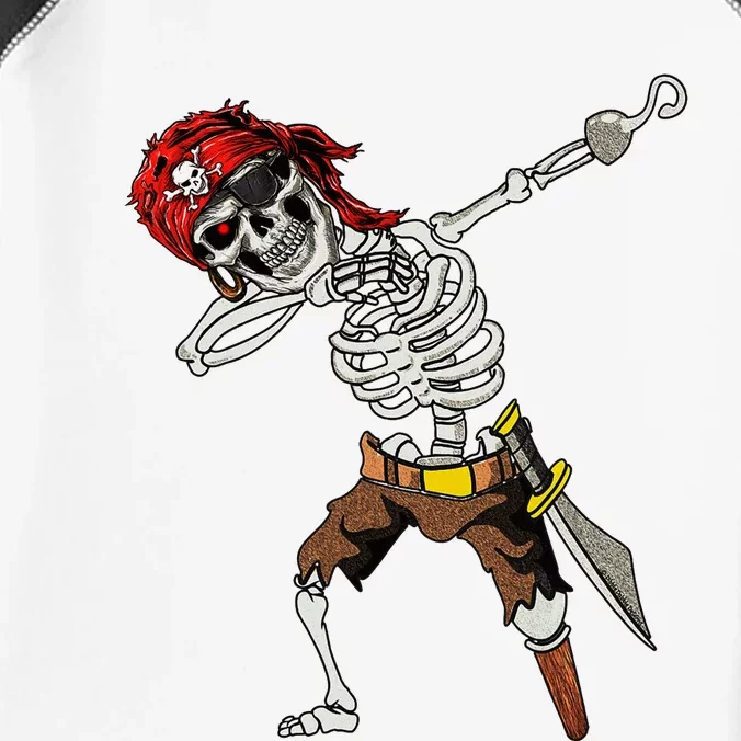 Dabbing Skeleton Pirate Halloween Jolly Roger Pirate Infant Baby Jersey Bodysuit