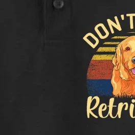 DonT Stop Retrieving Cute Golden Dog Owner. Dry Zone Grid Performance Polo