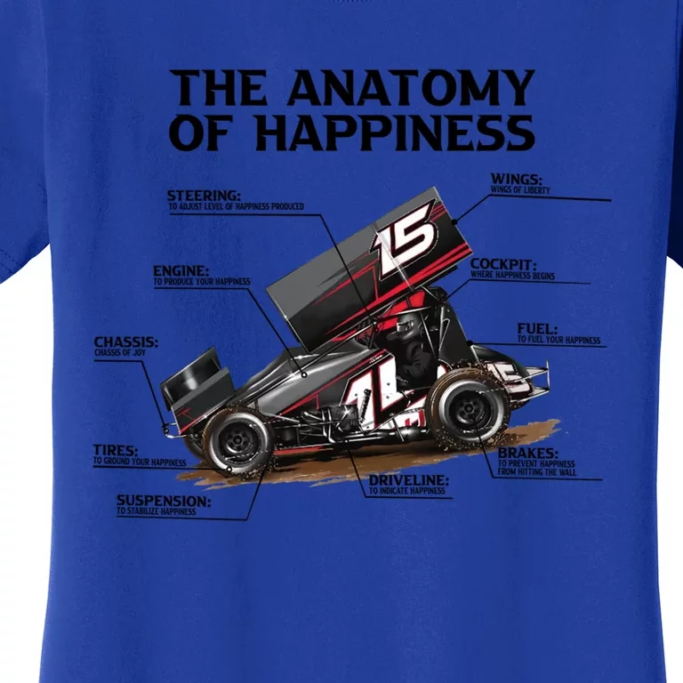 Dirttrack Sprintcars Racing Anatomy Lover Gift Gift Women's T-Shirt