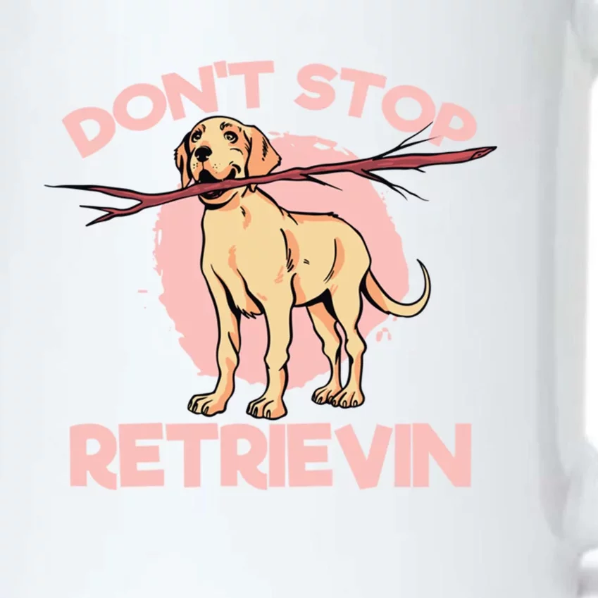 Dont Stop Retrievin Golden Retrievers Gift Black Color Changing Mug