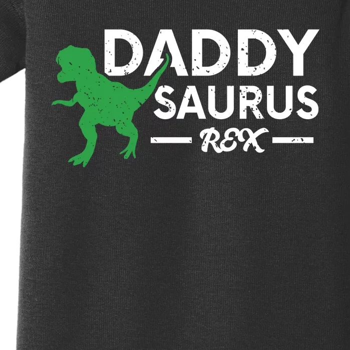 Daddy Saurus Rex Funny Coolest Dad Gift Baby Bodysuit