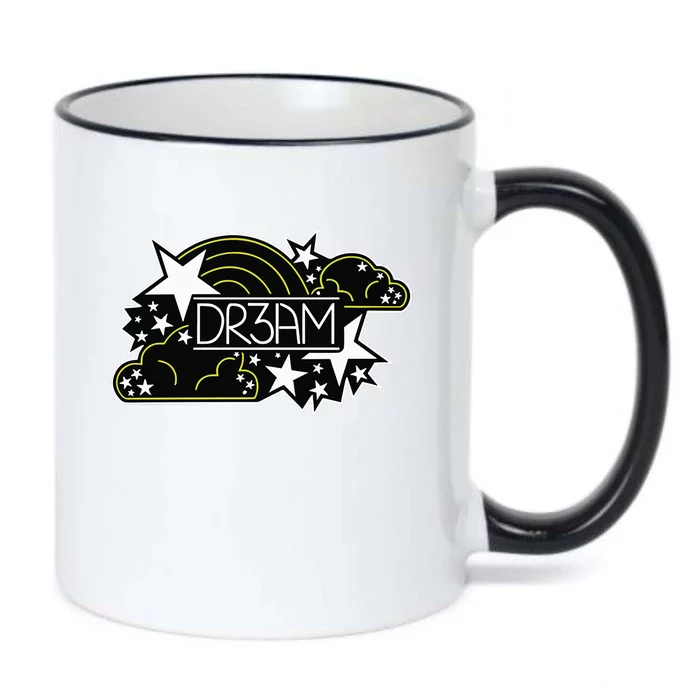 Dreaming Stars & Rainbows Black Color Changing Mug