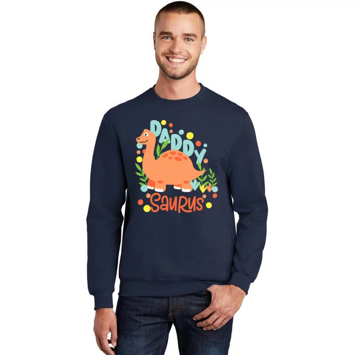 Daddy Saurus Rex Dinosaur Tall Sweatshirt