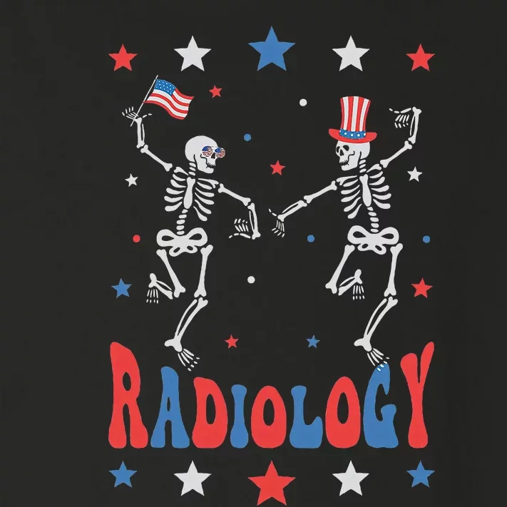 Dancing Skeleton Radiology Xray Tech Patriotic Toddler Long Sleeve Shirt