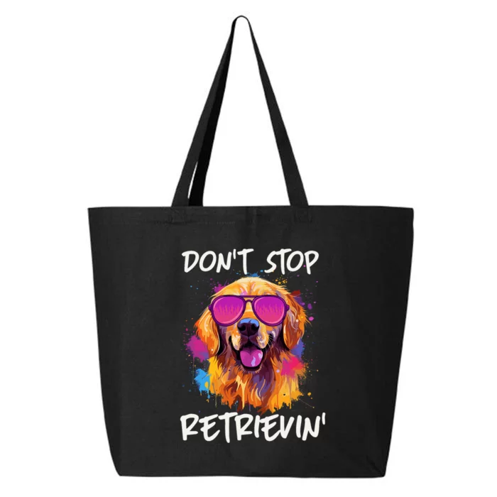 Don’T Stop Retrievin Golden Retriever Dog Goldie Mom Funny 25L Jumbo Tote