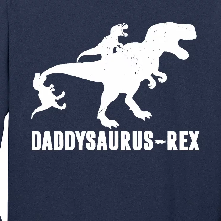 Daddy Saurus - Rex | Funny T-Rex Dinosaur Dad Uncle Grandpa Long Sleeve Shirt