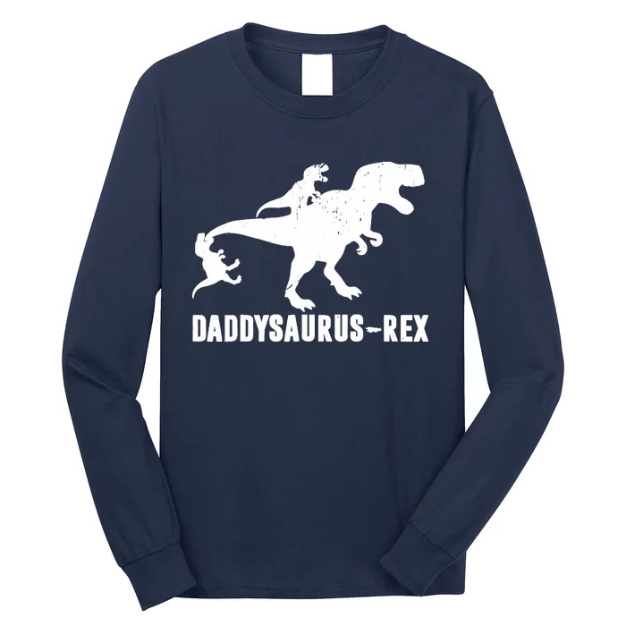 Daddy Saurus - Rex | Funny T-Rex Dinosaur Dad Uncle Grandpa Long Sleeve Shirt