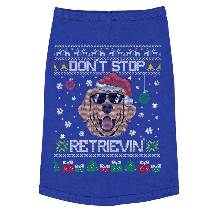 DonT Stop Retrievin Golden Retriever Ugly Xmas Sweater Great Gift Doggie Tank