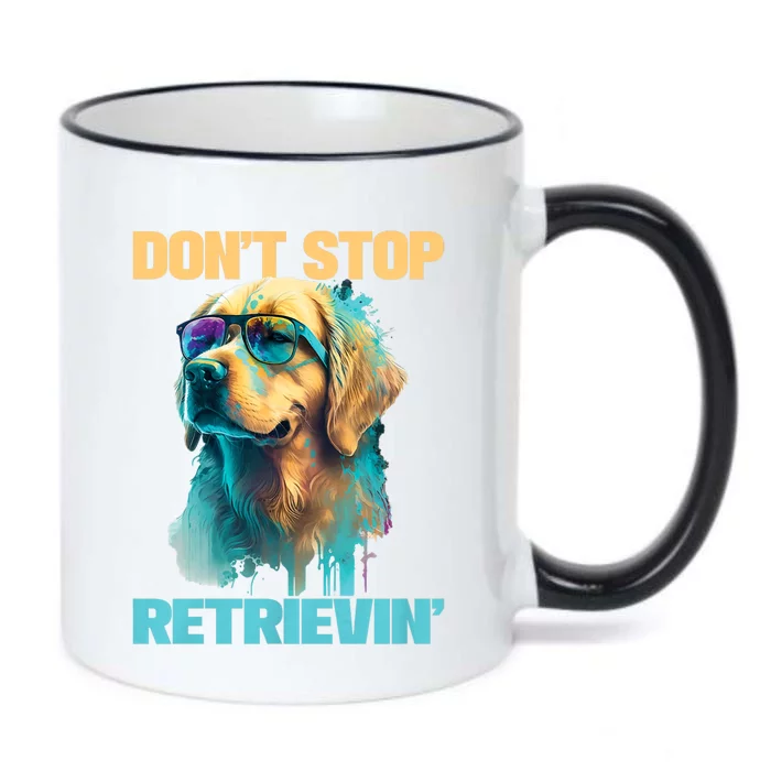 DonT Stop Retrieving Funny Golden Retriever Owner Black Color Changing Mug