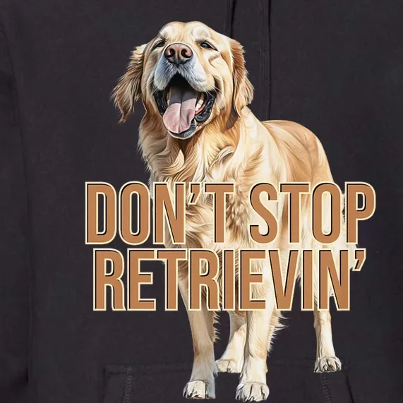 DonT Stop Retrieving Funny Golden Retriever Owner Premium Hoodie