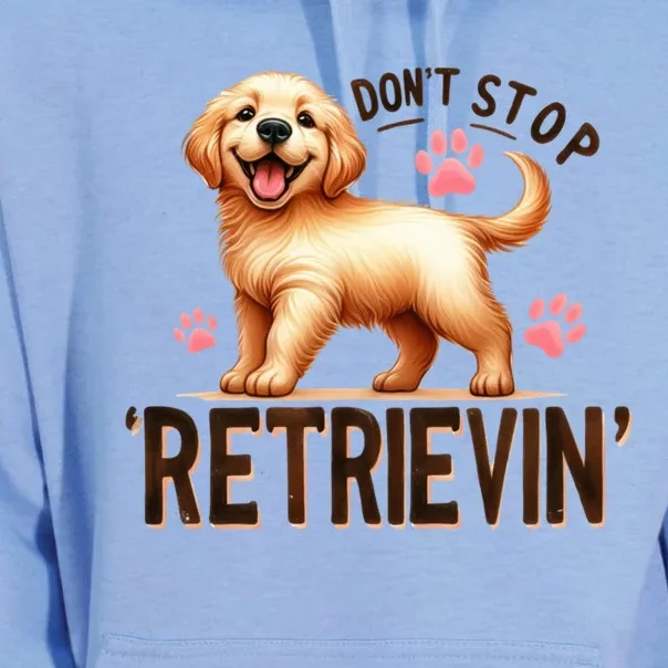 DonT Stop Retrieving Funny Golden Retriever Owner Unisex Surf Hoodie