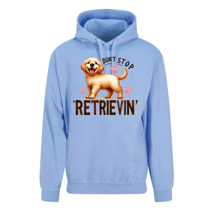 DonT Stop Retrieving Funny Golden Retriever Owner Unisex Surf Hoodie