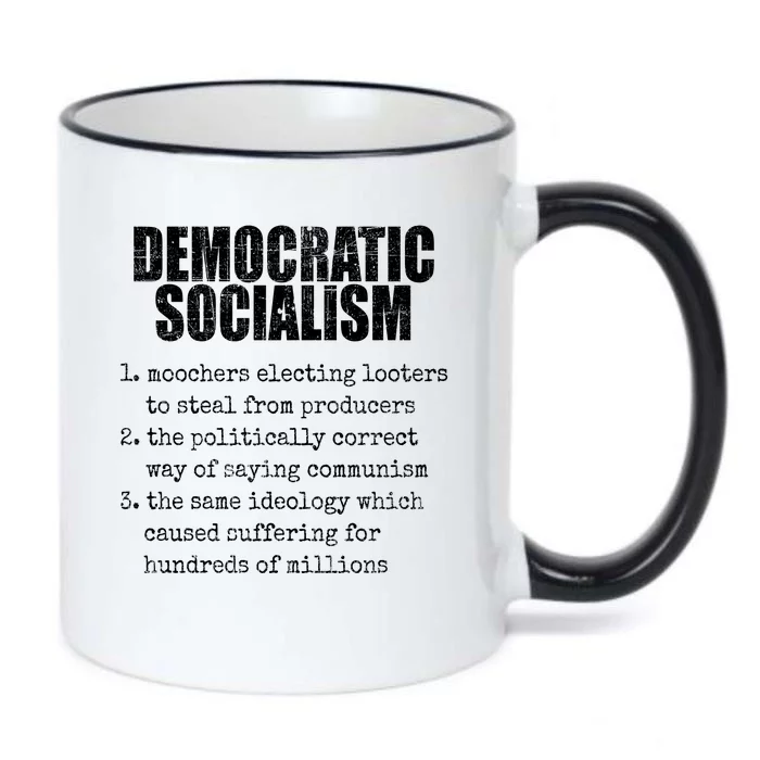 Democratic Socialism Republican Politcal Black Color Changing Mug