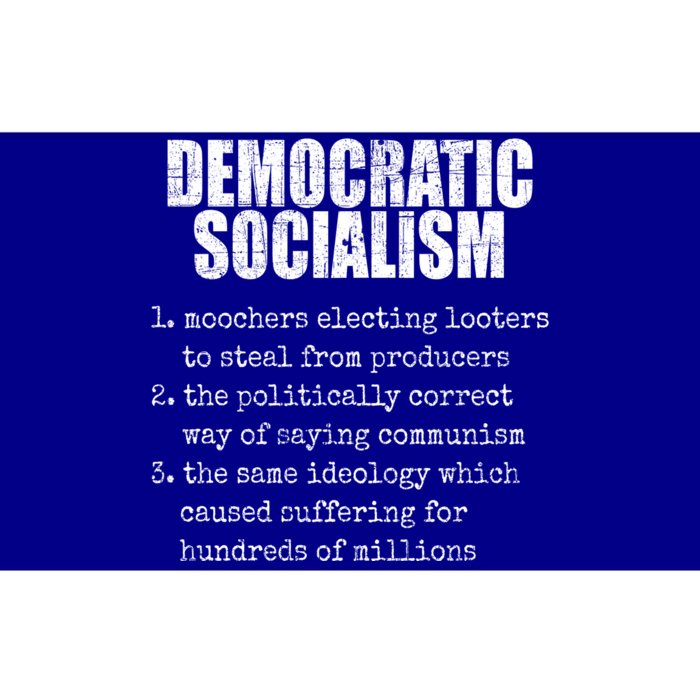 Democratic Socialism Republican Politcal Bumper Sticker