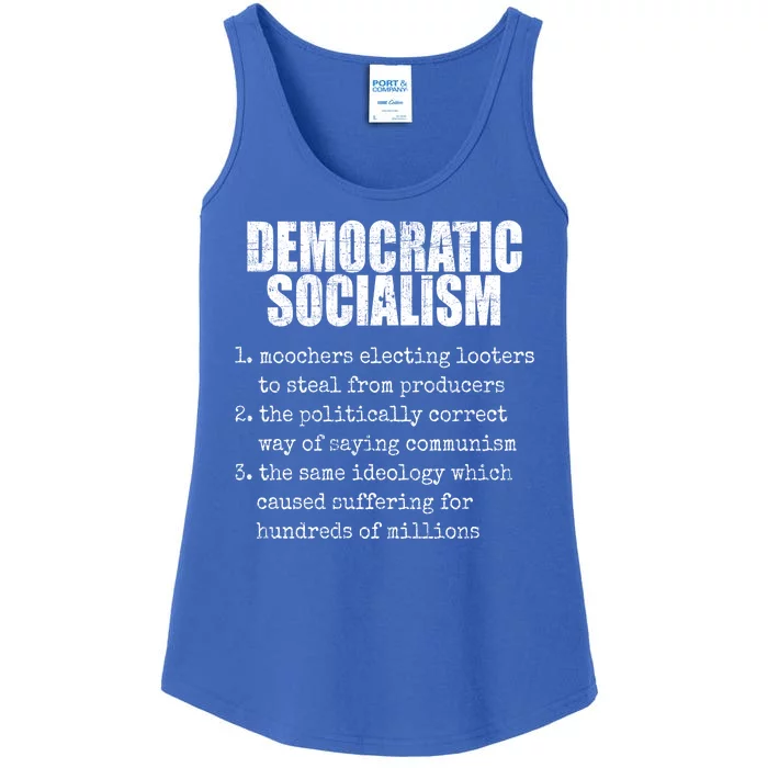 Democratic Socialism Republican Politcal Ladies Essential Tank