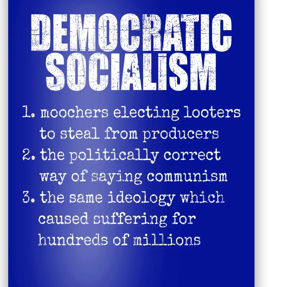 Democratic Socialism Republican Politcal Poster