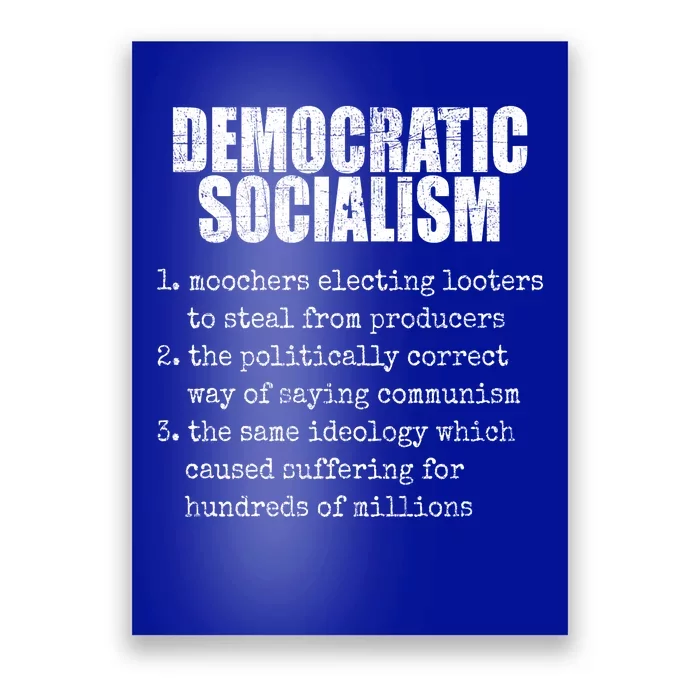 Democratic Socialism Republican Politcal Poster