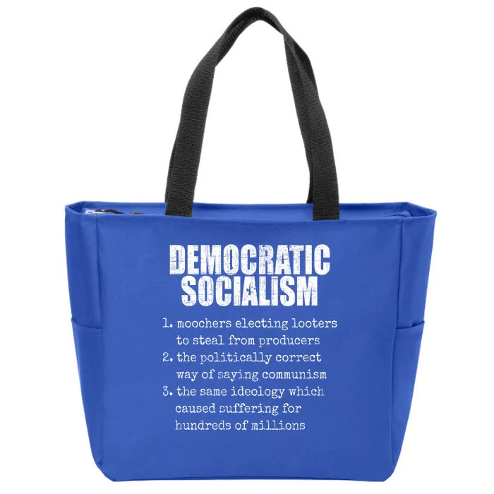 Democratic Socialism Republican Politcal Zip Tote Bag