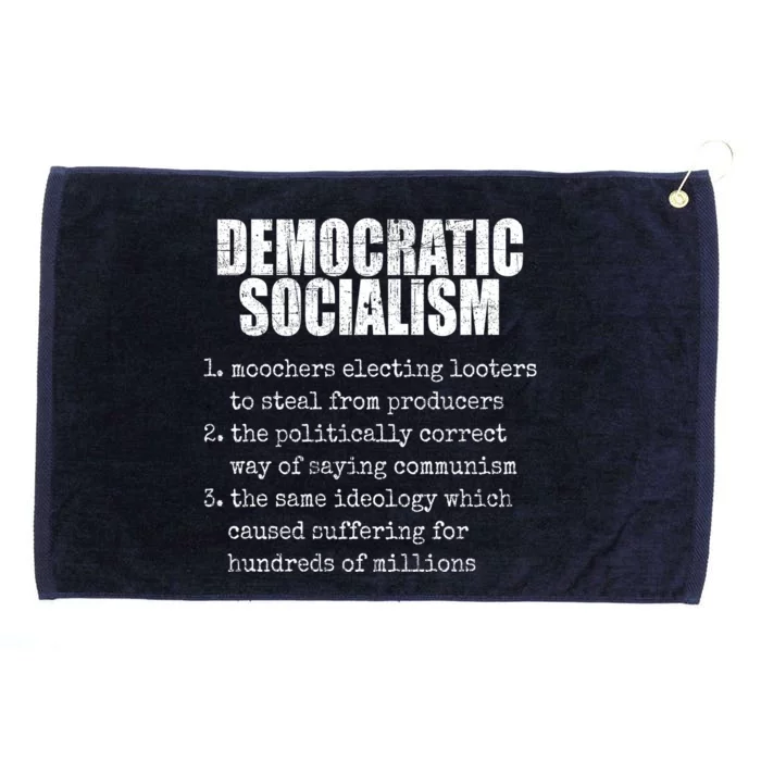 Democratic Socialism Republican Politcal Grommeted Golf Towel