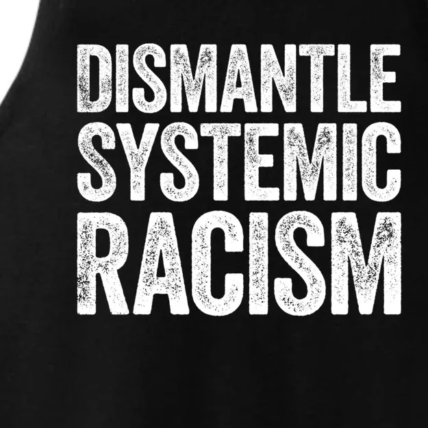 Distle Systemic Racism Gift Hu Rights Meaningful Gift Ladies Tri-Blend Wicking Tank