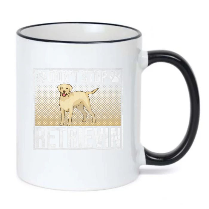 Dont Stop Retrievin Retriever Dog Black Color Changing Mug