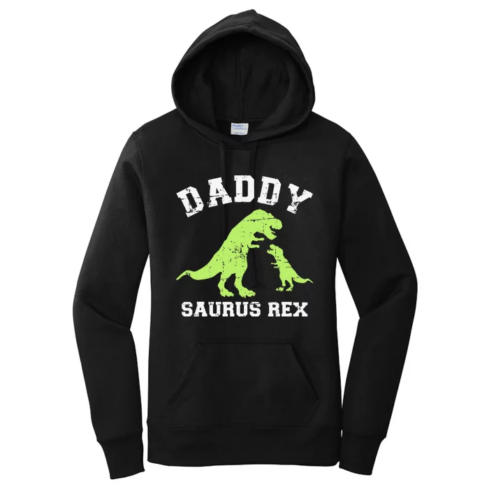 Daddy saurus rex dinosaur father's day gift for dad Women's Pullover Hoodie