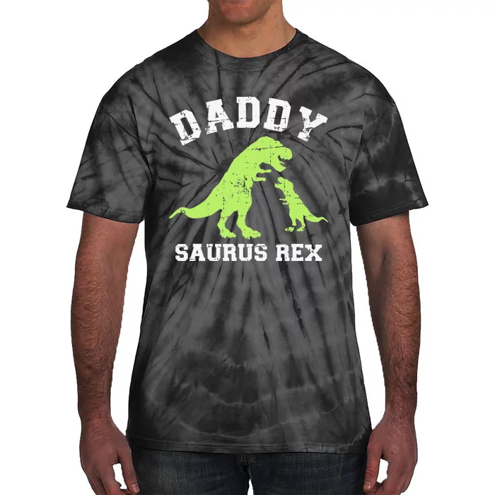 Daddy saurus rex dinosaur father's day gift for dad Tie-Dye T-Shirt