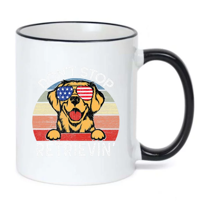 DonT Stop Retrievin Golden Retriever Dog Black Color Changing Mug