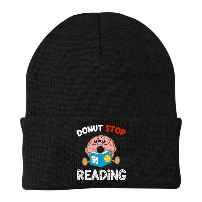 Donut Stop Reading Funny Book Readers Girls Knit Cap Winter Beanie