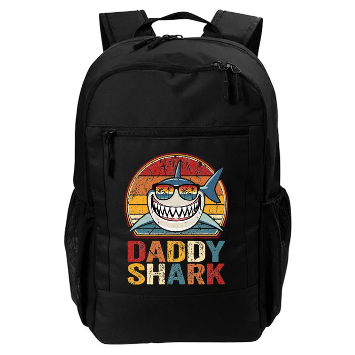 Daddy Shark Retro Pajamas Father Day Gifts Daddy Shark Daily Commute Backpack