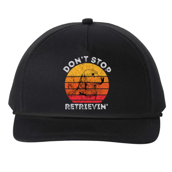 DonT Stop Retrieving Funny Golden Retriever Dog Owner Snapback Five-Panel Rope Hat