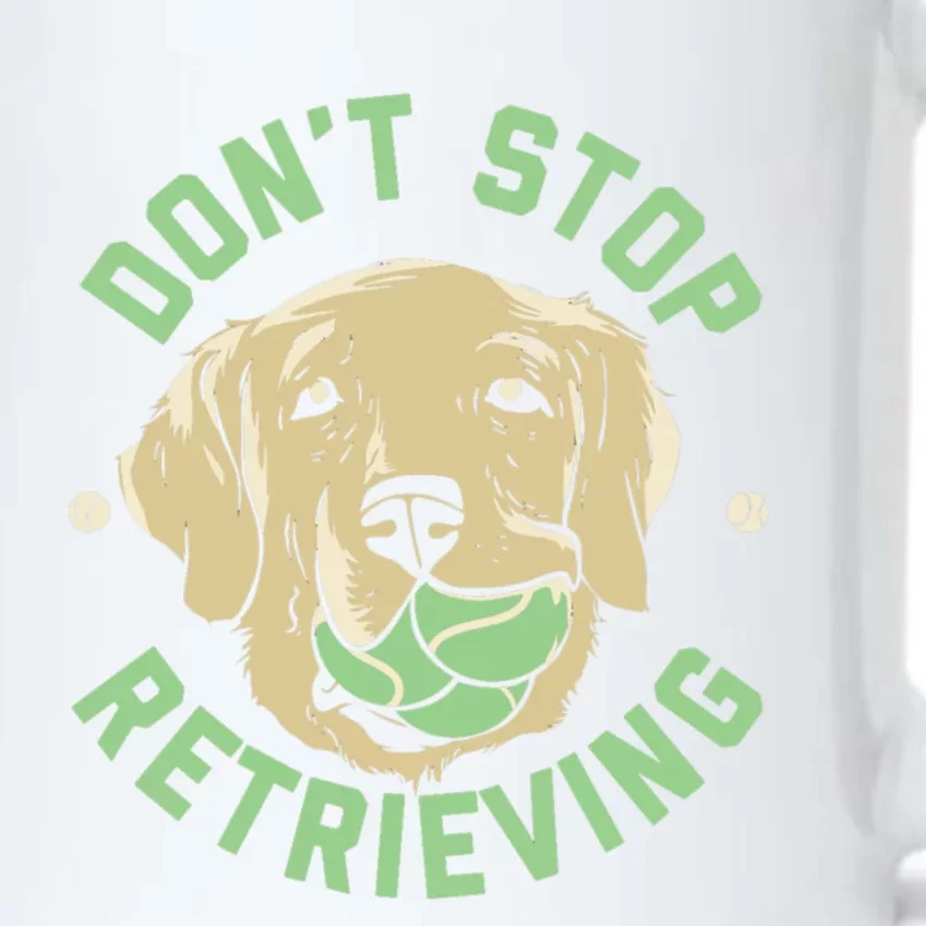 Dont Stop Retrieving Gift Retro Golden Retriever Funny Gift Black Color Changing Mug