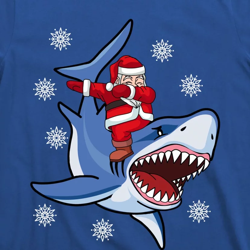 Dabbing Santa Riding Shark Christmas Gift Gift T-Shirt