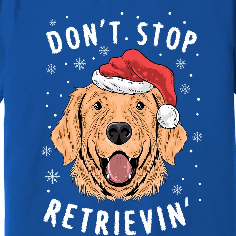 Dont Stop Retrieving Christmas Gift Retriever Owners Meaningful Gift Premium T-Shirt