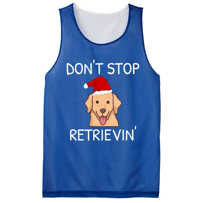 DonT Stop Retrieving Christmas Golden Retriever Gift Mesh Reversible Basketball Jersey Tank