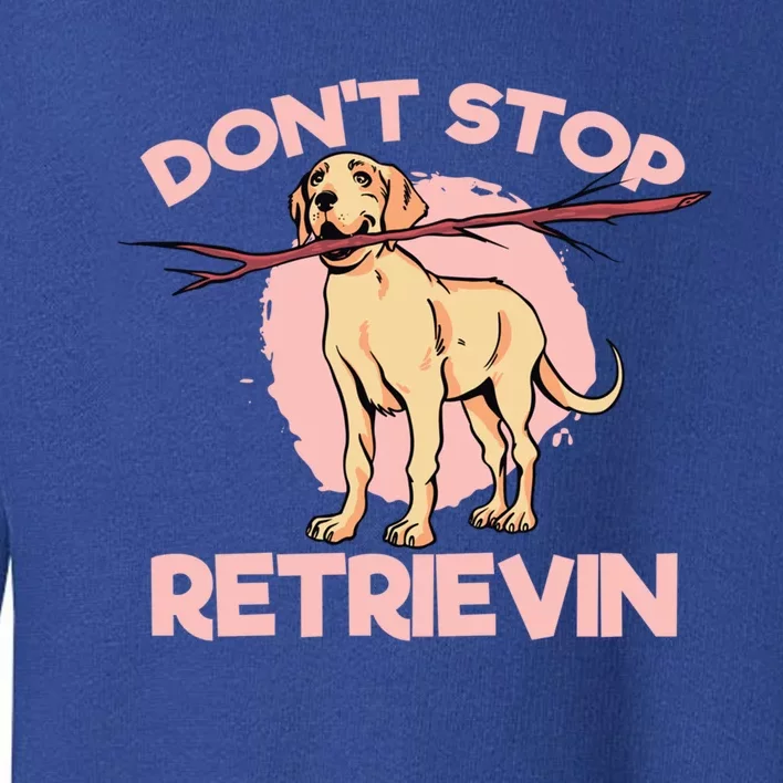 Dont Stop Retrievin Golden Retrievers Gift Toddler Sweatshirt