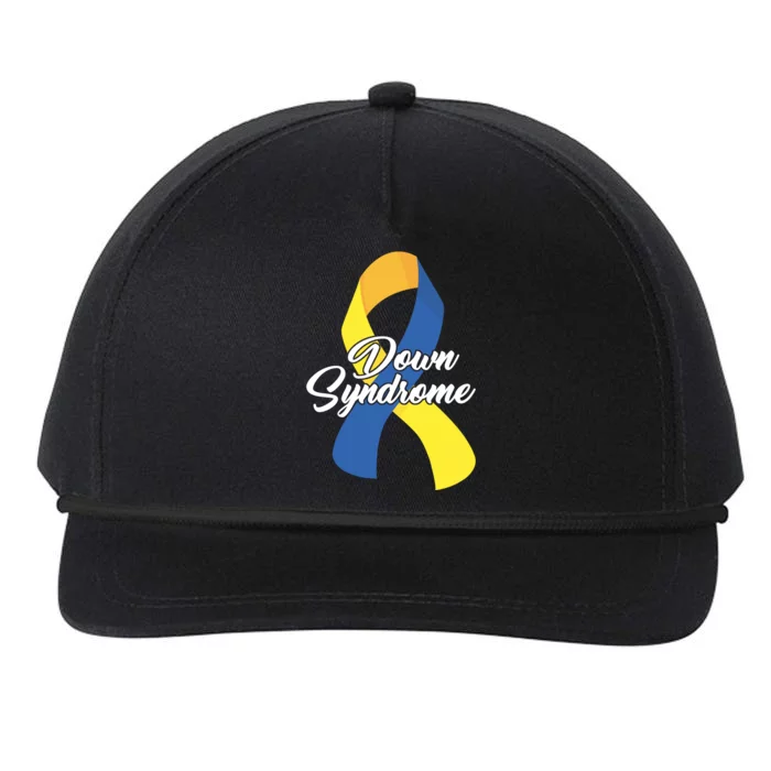 Down Syndrome Ribbon Awareness Snapback Five-Panel Rope Hat