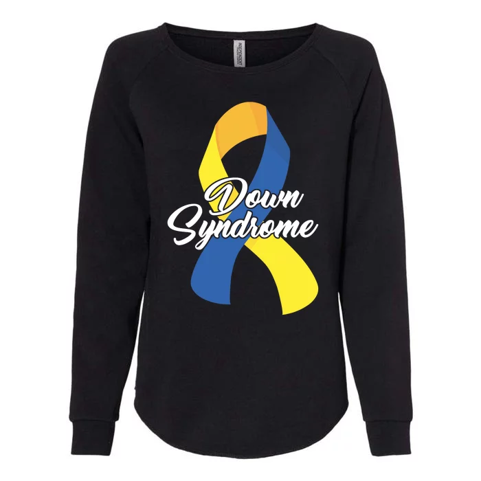 Down Syndrome Ribbon Awareness Womens California Wash Sweatshirt