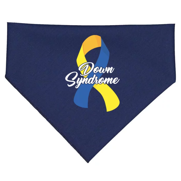 Down Syndrome Ribbon Awareness USA-Made Doggie Bandana