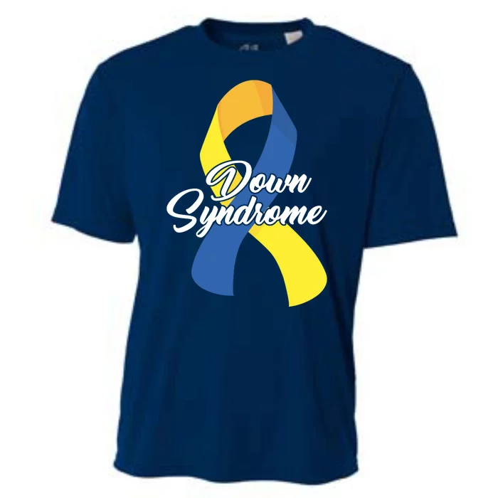 Down Syndrome Ribbon Awareness Cooling Performance Crew T-Shirt