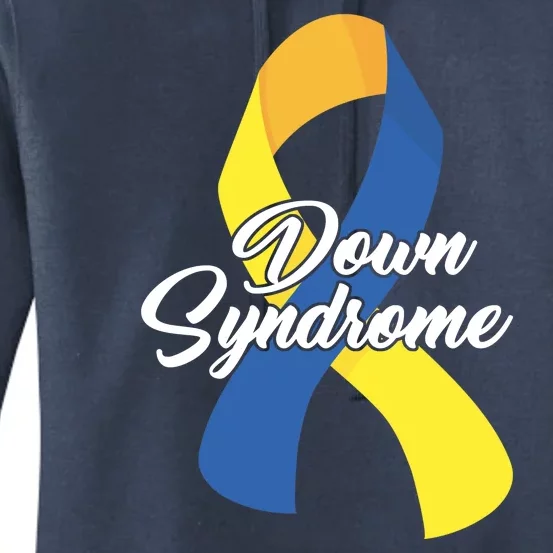 Down Syndrome Ribbon Awareness Women's Pullover Hoodie