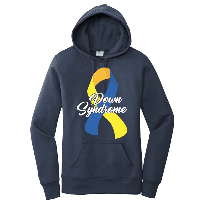 Down Syndrome Ribbon Awareness Women's Pullover Hoodie