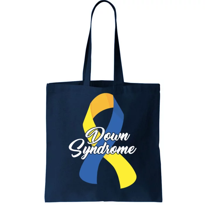 Down Syndrome Ribbon Awareness Tote Bag