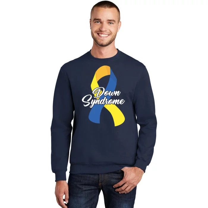 Down Syndrome Ribbon Awareness Tall Sweatshirt